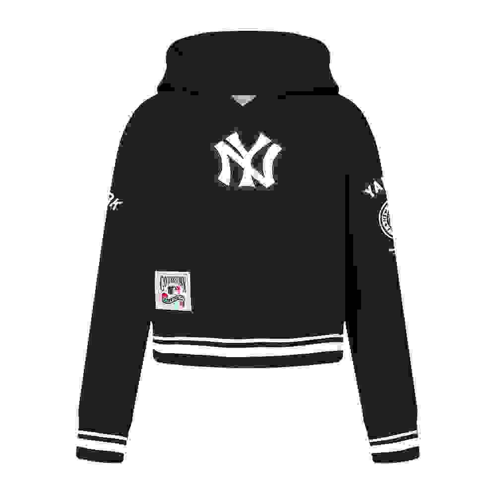 Pro Standard MLB New York Yankees Retro Classic Big Girls' Navy Rib Fleece PO Hoodie